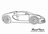 Bugatti Coloring Veyron Pages Cars Colouring Color Car Choose Board Colors sketch template