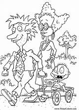 Rugrats Pintar Anjinhos Reptar Nickelodeon Colorat Coloriez Websincloud Pickles Desene Planse Colorier sketch template