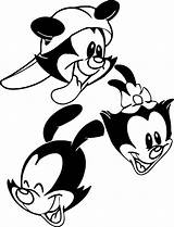 Animaniacs Wallpaperaccess 2266 Dxf Olphreunion sketch template