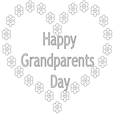grandparents day coloring pages preschool happy grandparents day
