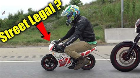 dude buys smallest road legal bike hilarity ensues