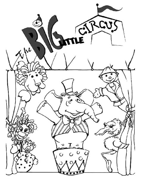 circus coloring pages learny kids