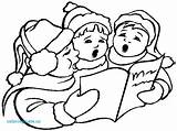 Coloring Pages Carolers Getcolorings Gingerbread Man sketch template