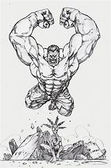 Hulk Winnie sketch template