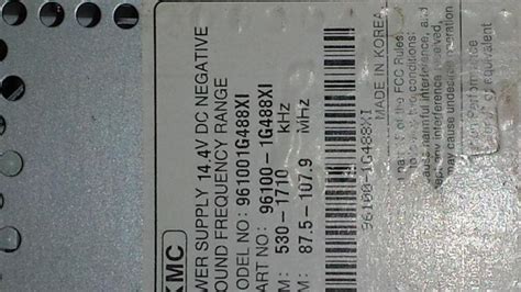 sell kia oem stereo part  gxi cd amfm  west chester pennsylvania