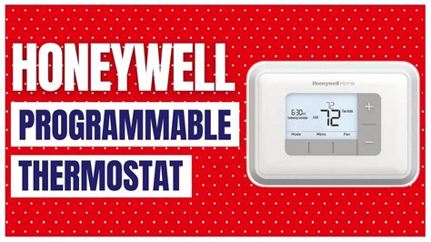 honeywell home home rthd programmable thermostat youtube