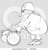 Clip Hacksaw Worker Pipe Outline Coloring Cut Illustration Using Man Royalty Vector Djart sketch template