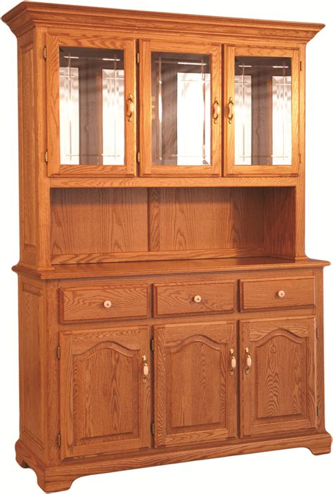 oakwood industries casual dining  homestead china hutch  buffet  open front mueller