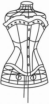 Embroidery Corset Patterns Urban Threads Template Coloring Pages Corsets Templates Choose Board sketch template