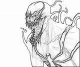 Venom Carnage Spiderman Coloriage Face sketch template