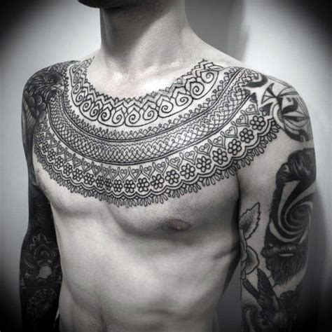 50 Collar Bone Tattoos For Men Clavicle Design Ideas