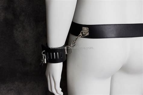 bondage leather toys waist handcuffs harnesses wear belts men waist