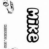 Mike Coloring Pages Name Names Hellokids Miles Michael sketch template