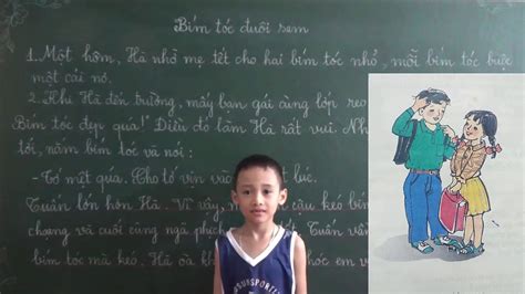 Tiếng Việt Lớp 2 [tập đọc ] Bím Tóc đuôi Sam Đoạn 1 2 Youtube