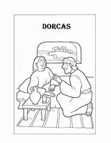 Dorcas sketch template