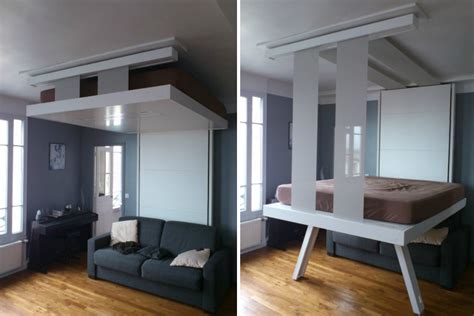 save space  suspended bedroom