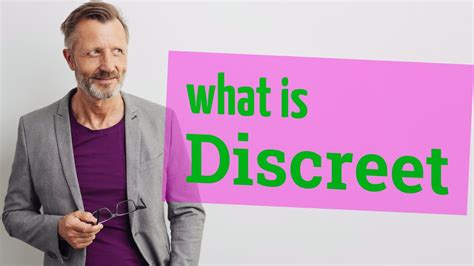 discreet meaning  discreet youtube