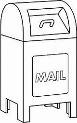 Mailbox Clipart Mail Box Kid Line Clipartix Cliparts Library Collection Projects Clipartmag sketch template