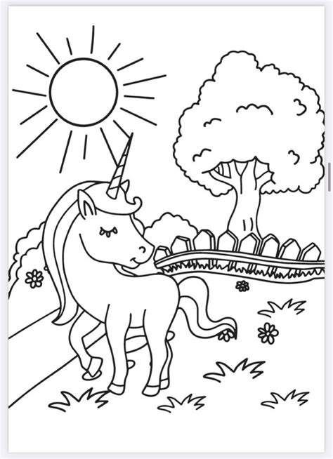 printable unicorn coloring pages  kids instant  etsy