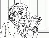 Coloring Einstein Albert Pages Library Clipart Printable sketch template