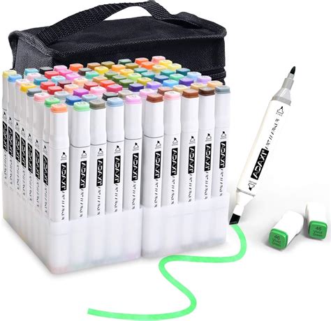coloring markers set  adults  standing base  colors dual tip