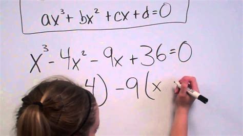 solving cubic equations factoring youtube