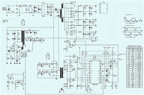 electro  kob apxa  atx power supply schematic circuit diagram sgz