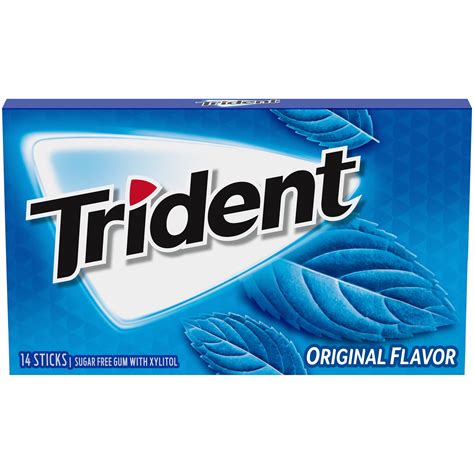 trident original flavor sugar  gum  piece pack walmartcom
