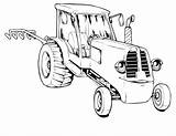 Coloring Pages Tractor Kids Printable sketch template