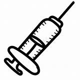 Injection Syringe Doodles Illustrations sketch template