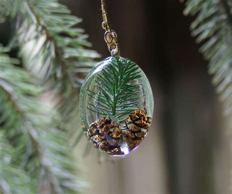 pine tree resin pendant faerie magazine diy resin ornaments resin jewelry resin diy