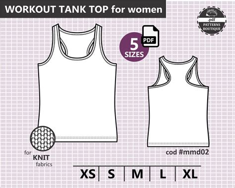 tank top  women  sewing pattern youtube video etsy