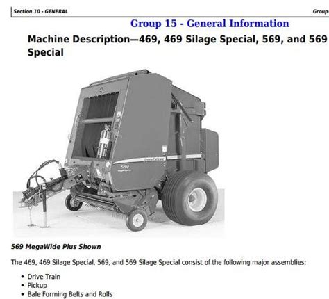 tm john deere   silage special    balers  inclusive technical