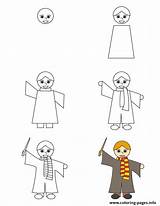 Coloring Ron Weasley Draw Pages Printable sketch template