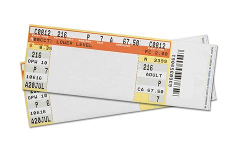 blank ticketmaster ticket template printable concert ticket template