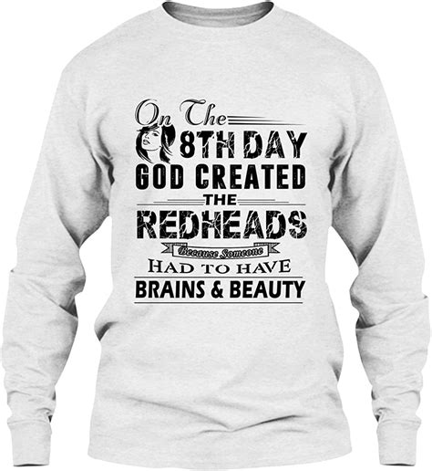 ezaro redhead t shirt god created redheads cool t shirts design