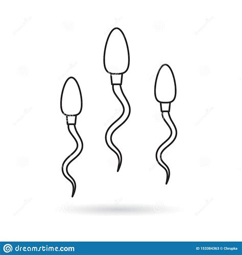 Sperm Male Reproductive Cell Icon Stock Vector Illustration Of