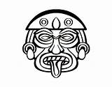 Mask Mayan Aztec Kids Warrior Coloring Masks Pages Drawing Template Symbol Colorear Printable Clipartmag Jo Sammy Reilly sketch template