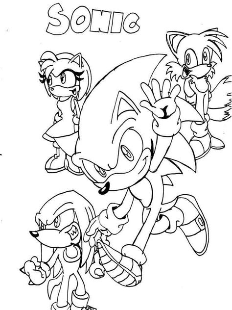 printable sonic  hedgehog coloring pages