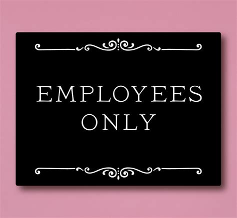 employees  sign custom etsy