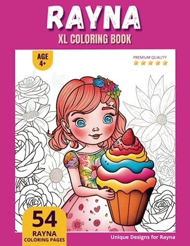 rayna coloring book perfect personal name t xl edition age 4