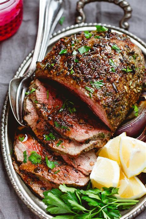 garlic butter herb beef roast recipe — eatwell101