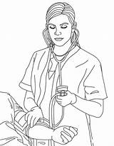 Enfermeira Colorironline sketch template