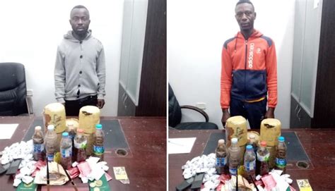 two nigerian men arrested in libya for drug sex trafficking photos