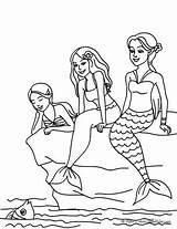 Sirene Sirenas Mermaids Group Sereias Principesse Iluminar Hellokids Stampare Sirena Imagui Ausmalen Mutter Glitzer Schleier sketch template