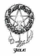 Yule Pagan Winter Solstice Wiccan Samhain Midwinter Nieuwboer sketch template