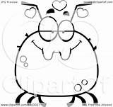 Tick Chubby Infatuated Clipart Cartoon Coloring Outlined Vector Cory Thoman Afl Sydney Royalty Search sketch template