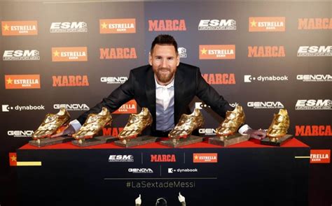 Messi Ganó Su Sexta Bota De Oro Primera Edición