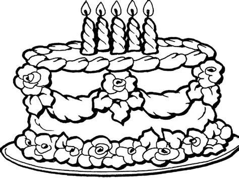birthday cake coloring book page birthday cake coloring pages cupcake