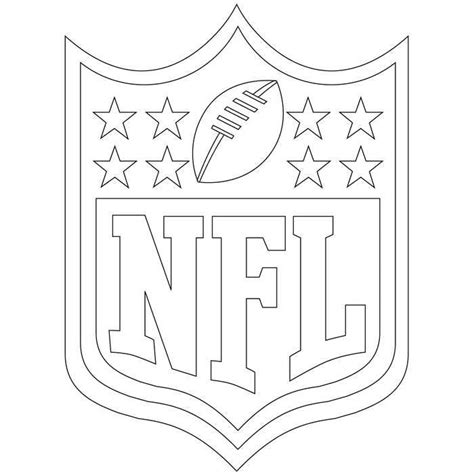 nfl logo coloring pages printable  coloringfoldercom football